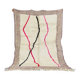 Handmade pure natural wool rug size 140 x 260 cm