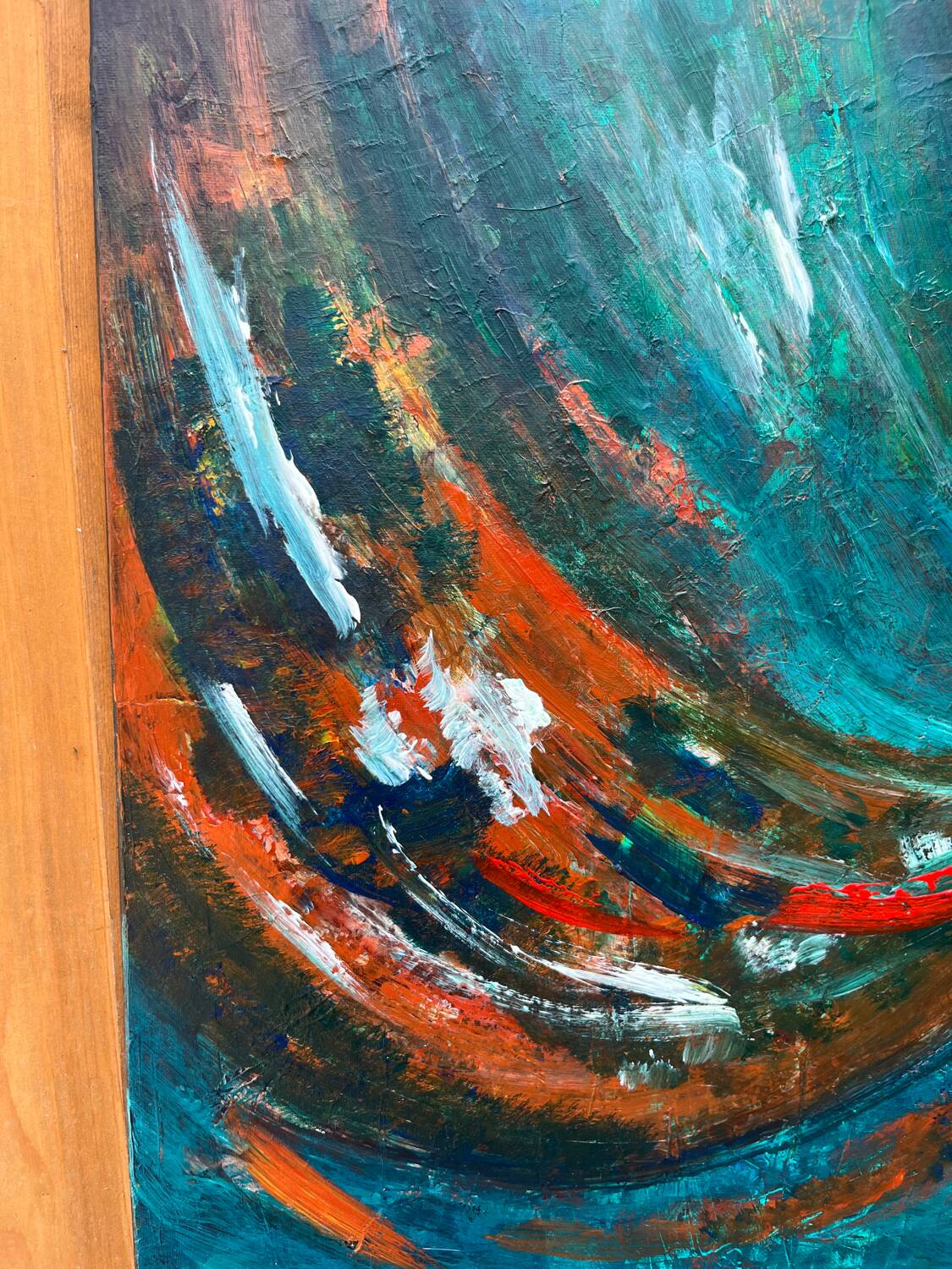 Signed vintage contemporary painting