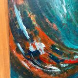 Signed vintage contemporary painting