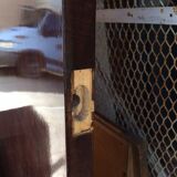 Atypical wall entrance coat rack, 50s