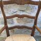 Pair of straw seating armchairs