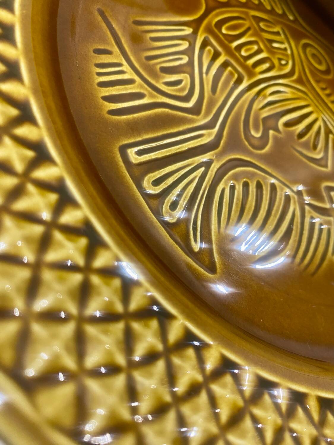 10 fish plates Digoin Sarreguemines