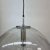 Large Limburg Glashütte hanging lamp globe 1970s Germany
