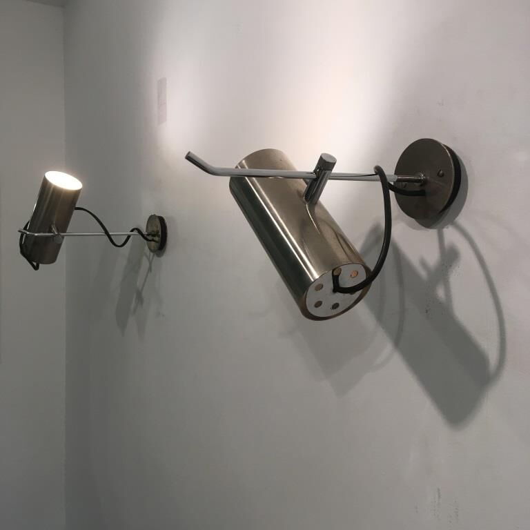 Mid-century mural sconces by Alain Richard for Disderot, set of 2