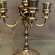 Regency-style 4-spoke metal chandelier with silver patina