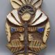 Enameled stoneware wall plaque - the argonauts - vallauris design circa 1950 1960