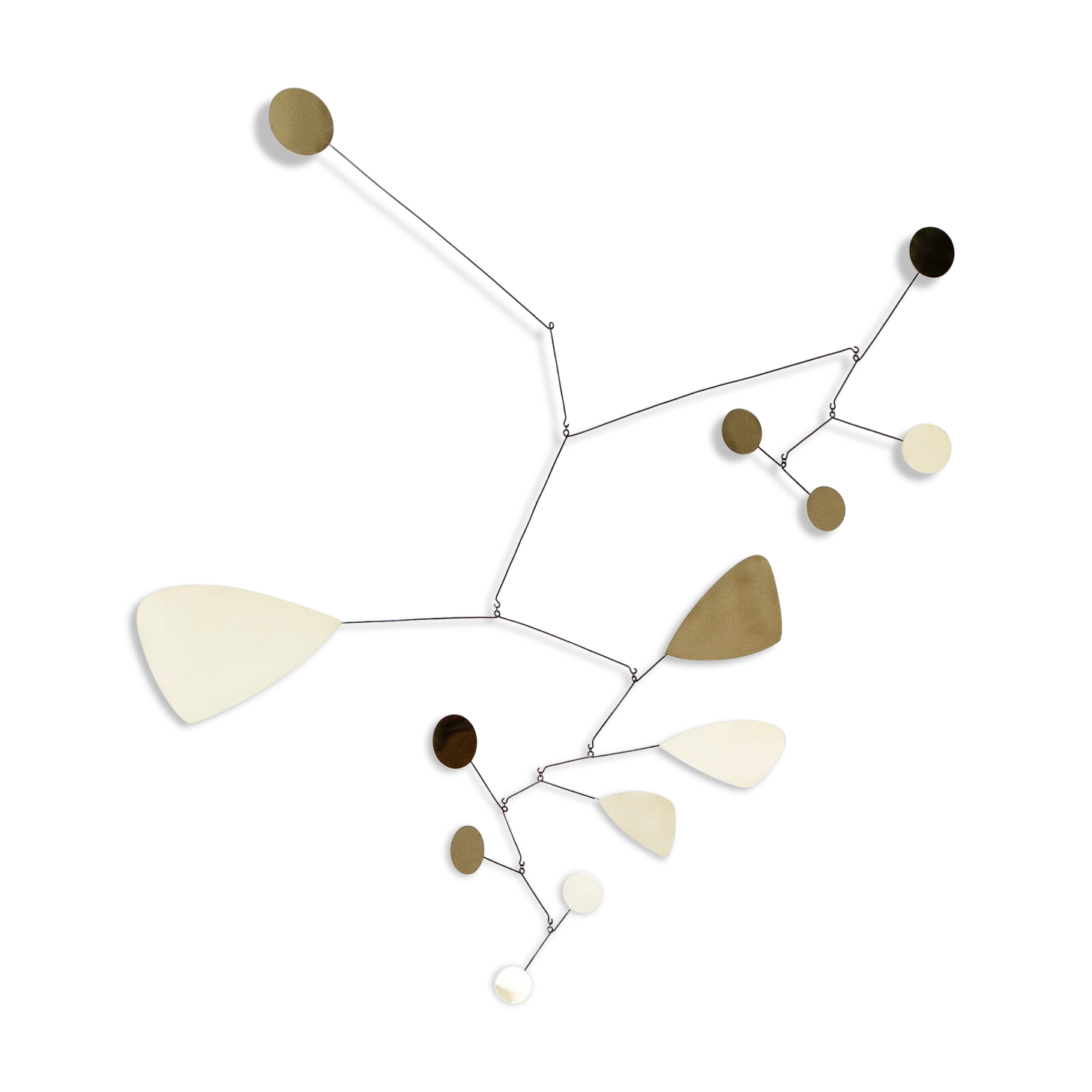 Modernist brass mobile 100x95cm