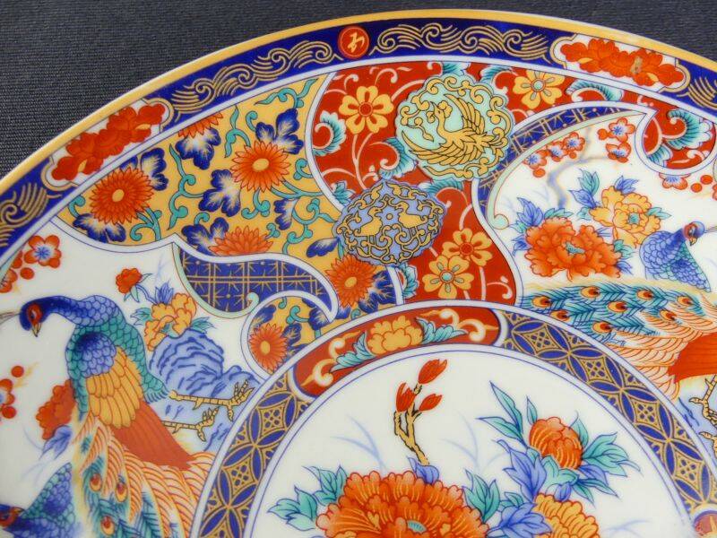 Pair of vintage Taous porcelain dessert plates, Morocco