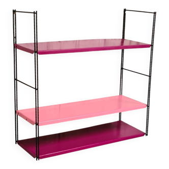 Vintage steel string shelf h49x49x17 in its original condition from 1960 to 70.