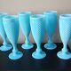 Turquoise Opaline Flutes