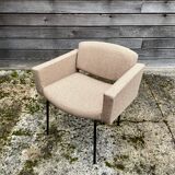 “Conseil” armchair by Pierre Guariche for the publisher Meurop with LVMH fabric