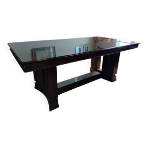 table à manger Art Déco - palissandre