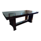 Table à manger Art Déco en palissandre massif Paul Beucher, 1940