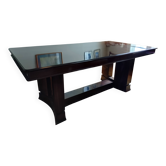 Table à manger Art Déco en palissandre massif Paul Beucher, 1940