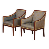 Paire de fauteuils dans le goût de Jean-Michel Frank des années 1930-1940