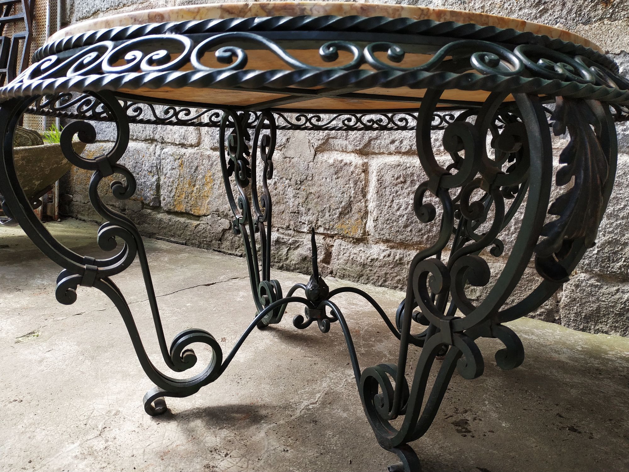 Marble living room side table
