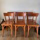 Set of 6 Luterma bistro chairs in beech wood 40-50s
