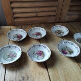 Cups Porcelain Limoge Dessert Bowl Liseré Golden Old Lot of 7