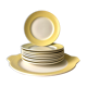 Dessert service, cake dish and plates