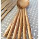Service de couverts en laiton vintage 'bambou'
