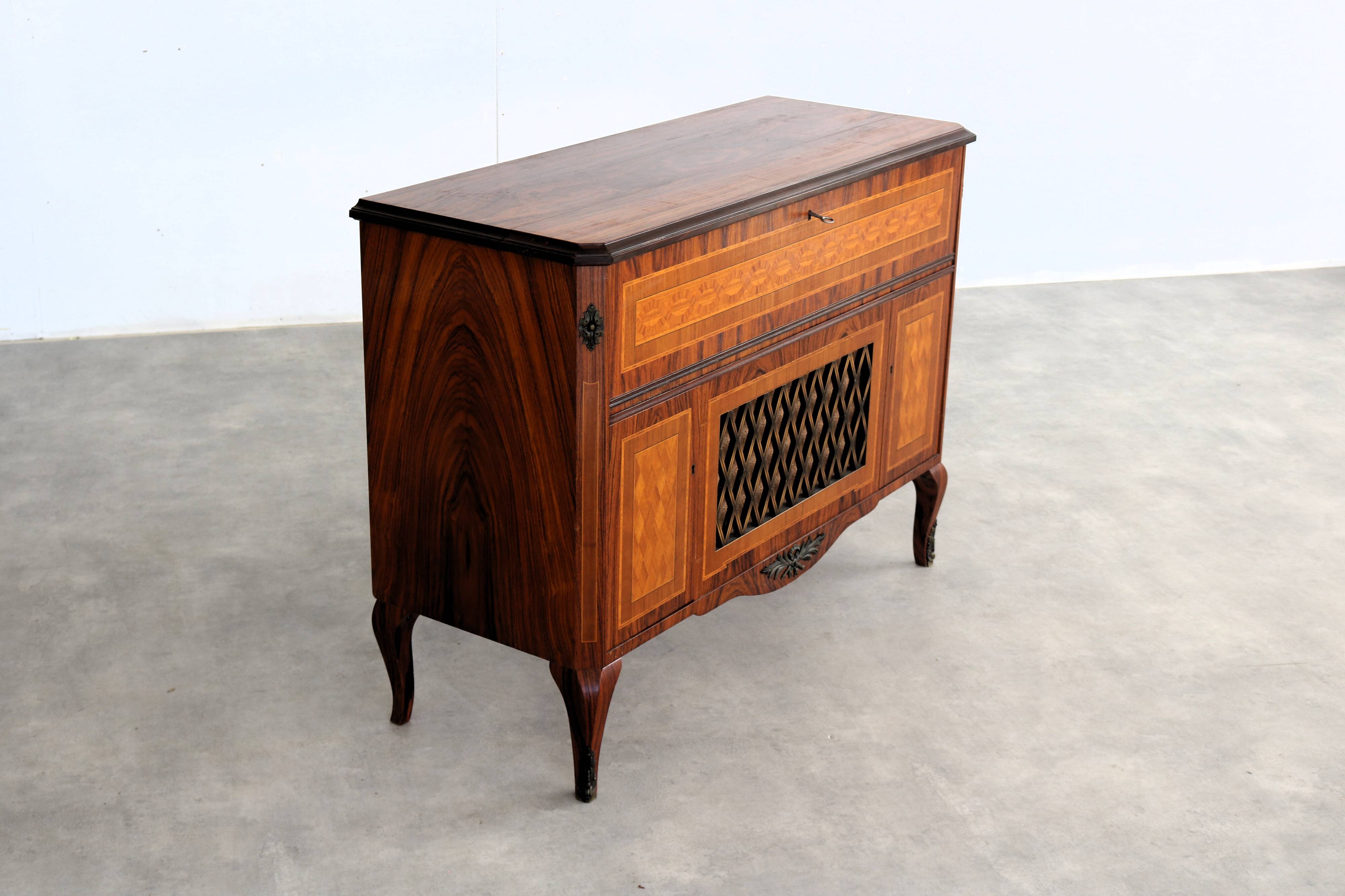 Vintage empty audio furniture | cabinet | 1950s | swedish