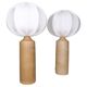 Pair of Midcentury porcelain lamps by Olle Alberius, Rorstrand, Sweden, 1960s.