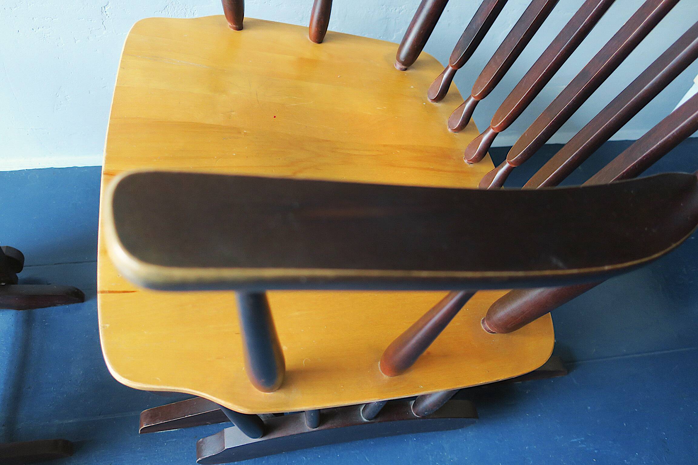 Mid century gliding recliner lounge chair with footrest, 1960s