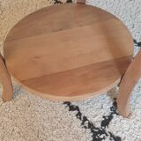 Solid walnut pedestal table