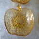 Amber vintage Apple cups