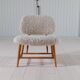 "Teve" Modern Mid-Century Chair in Lambskin/Shearling by Alf Svensson, Sweden, 1955