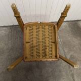 Bow wood armchair by Hugues Steiner 1960 red