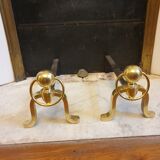 Brass chenets