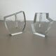 Ensemble de 2 vases en verre de roche « brutalistes », Allemagne 1970
