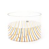 Transparent striped vase by Rosanna Toso for Fratelli Toso, 1970s.