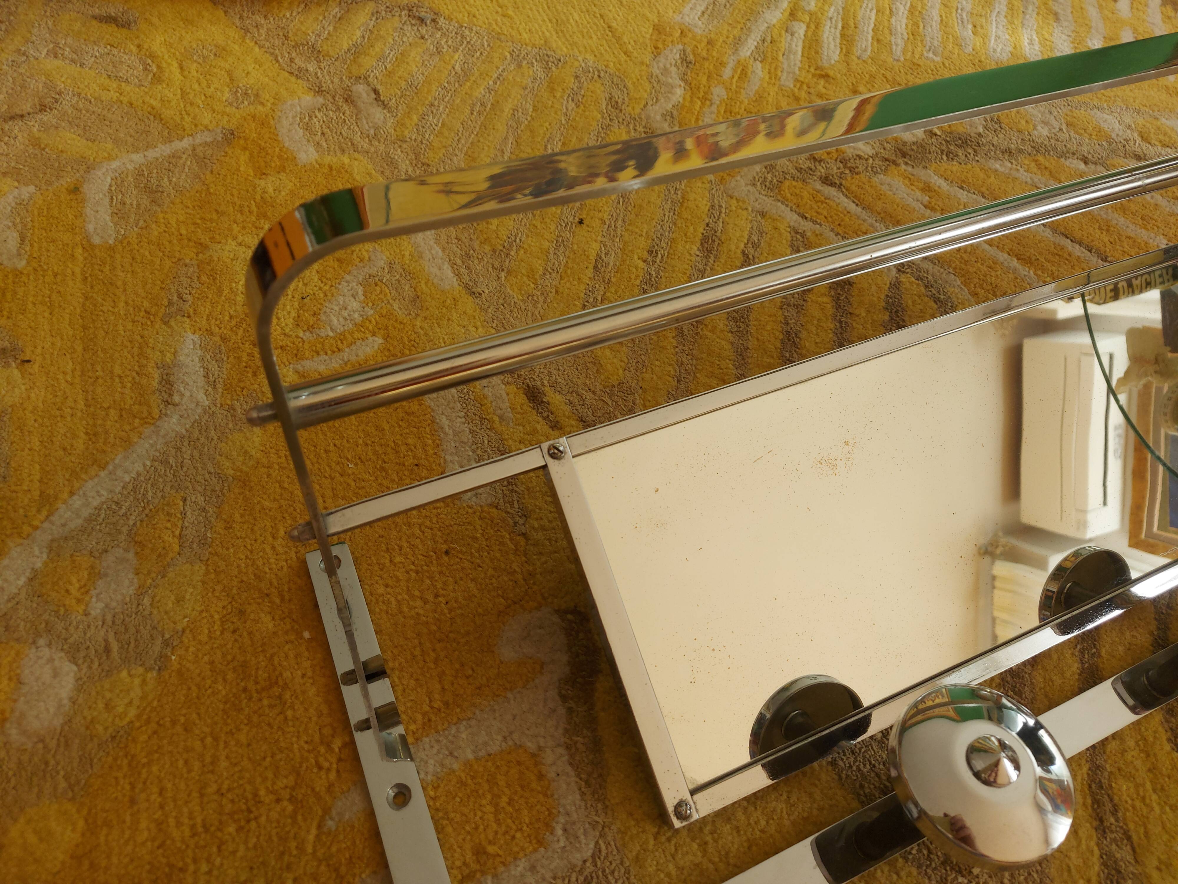 Wall-mounted mat rack, 40's hat rack