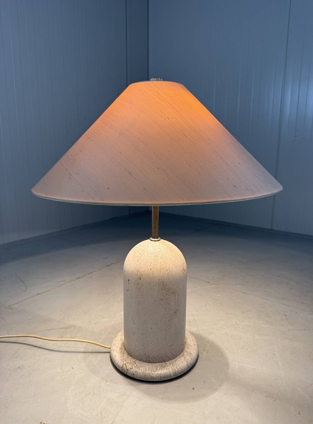 Large Italian travertine table lamp 1960’s