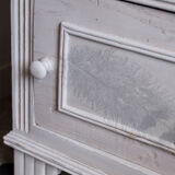 Pearl gray bedside table