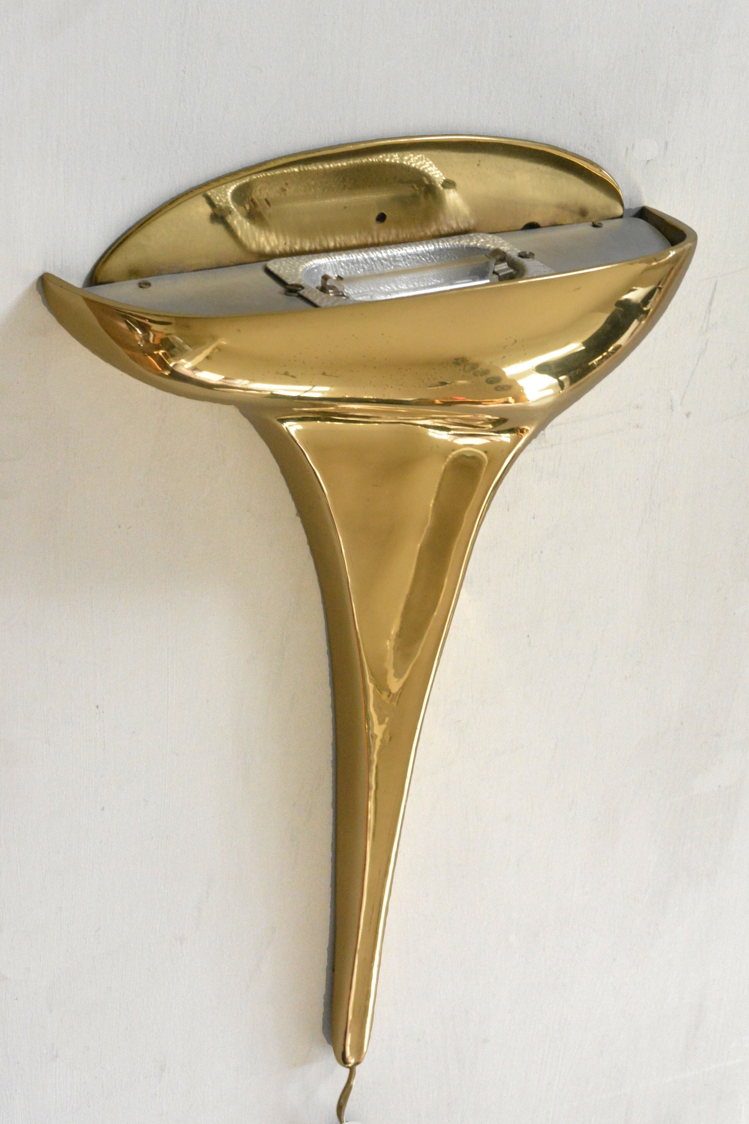 Sculptural wall lamp by Giovanni Santoni for CS Arte 70s