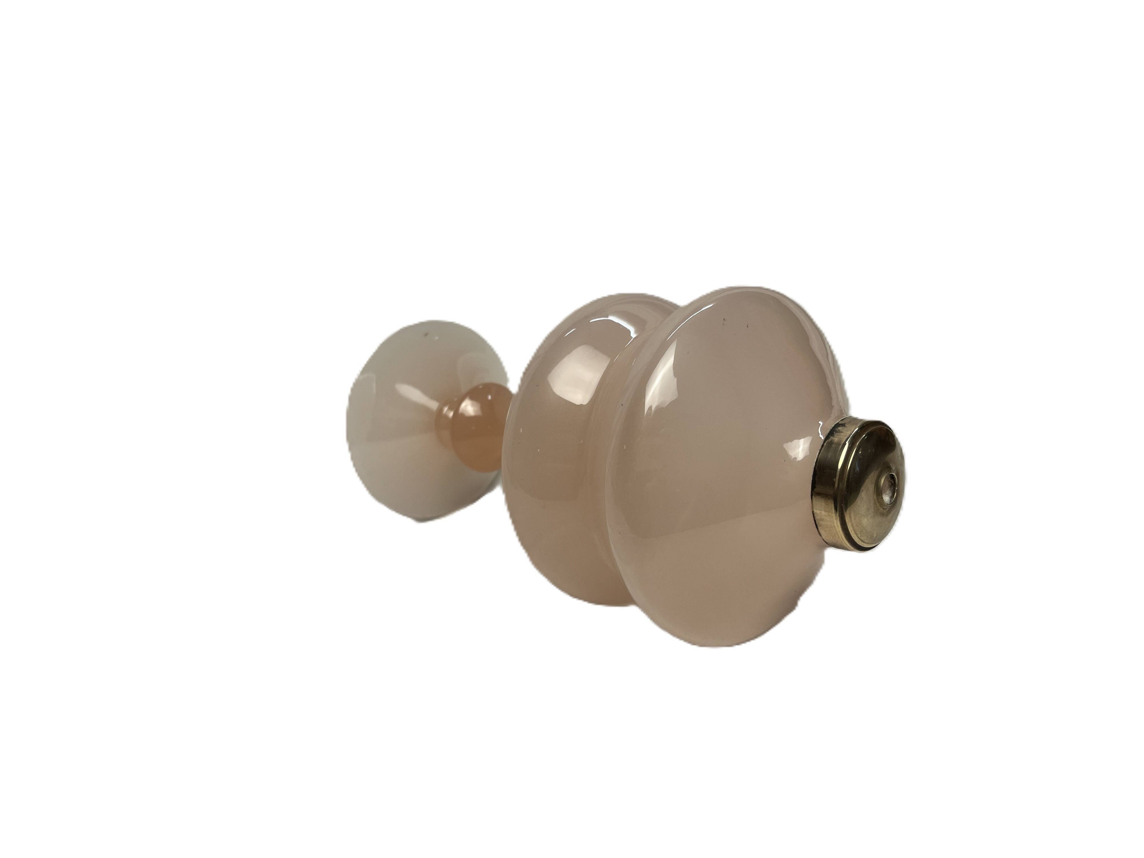 Pink opaline lamp base from around 1940.