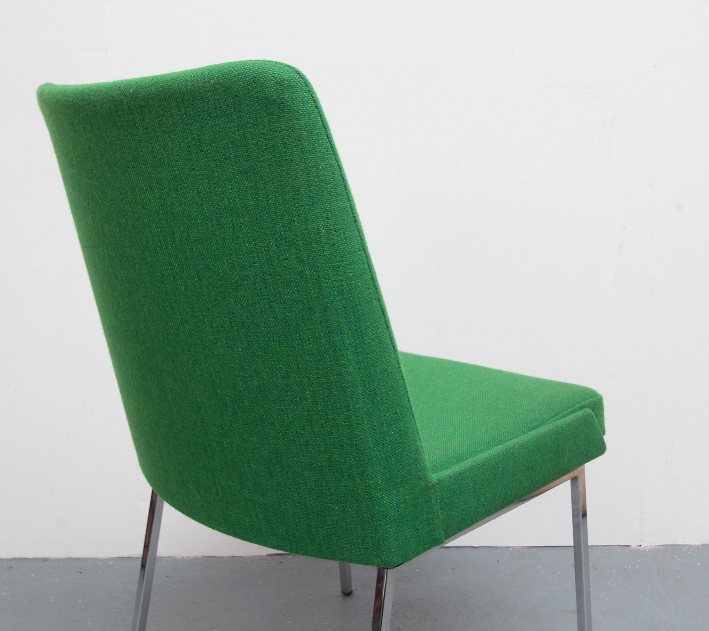 1960s Green and Chrome Mauser Chair