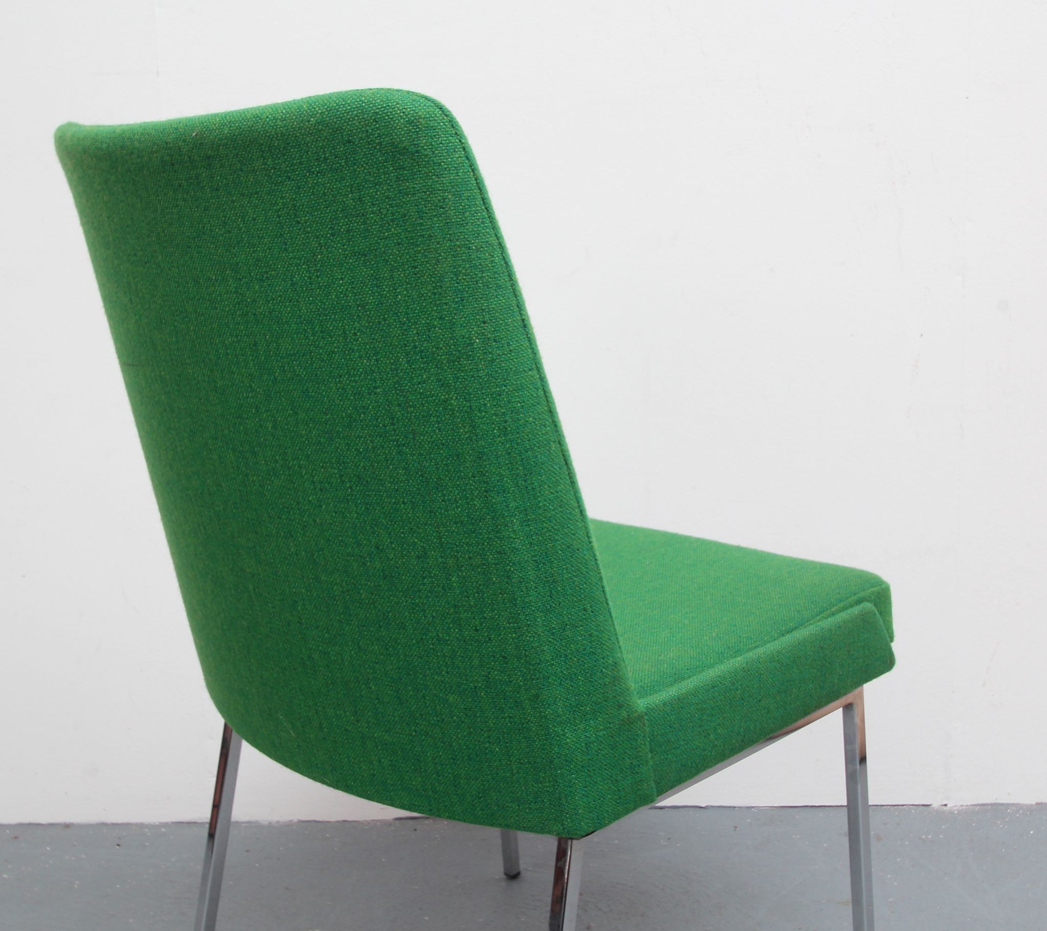 Chaise des années 1960 vert et chrome de Mauser