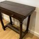 Portuguese Table with Folding Top in Walnut with Detached Columns and Stretcher