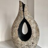 Double cracked effect vase