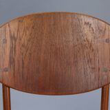 2 teak and velvet chairs - Denmark 50s/60s