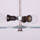 Bauhaus Chandelier in Chrome, Steel and Frosted Glass, Czech, 1930s