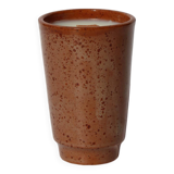 Speckled Stoneware Goblet Candle