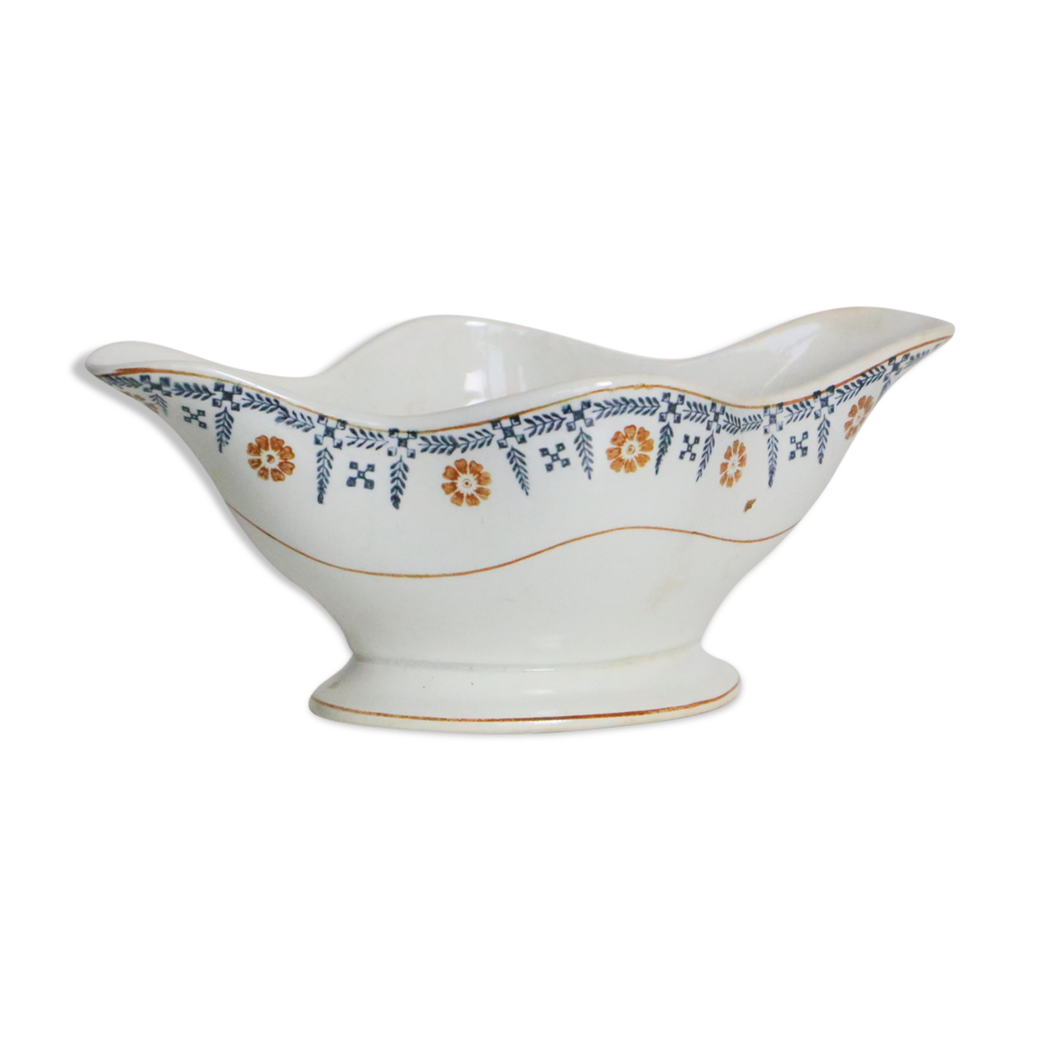 Gravy boat Terre de Fer from the French manufacture Saint Amand, vintage