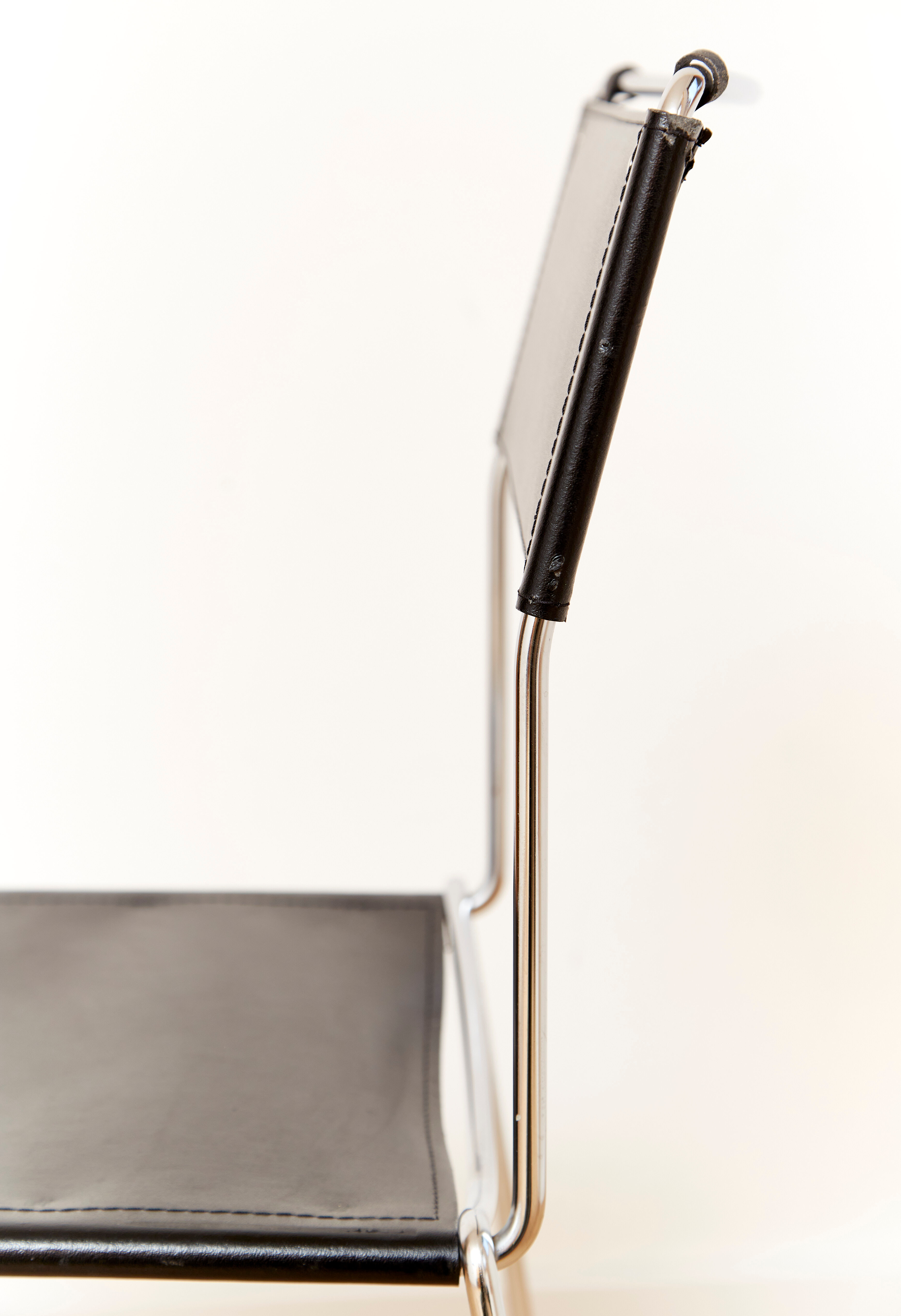Leather dining chairs by Giandomenico Belotti  for Alias