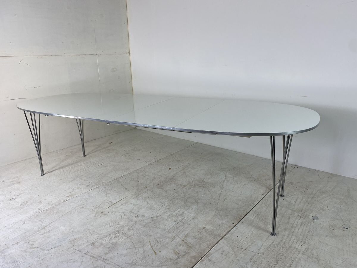Table de salle à manger Ellipse extensible par Piet Hein pour Fritz Hansen 1990s