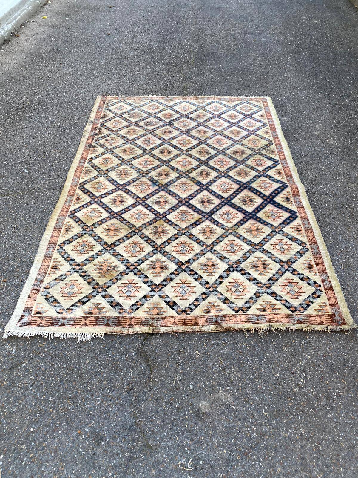 Persian woven wool rug pyramids 160x230